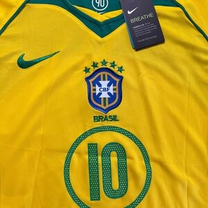 Nike Brazil National Team Jersey Yellow Green